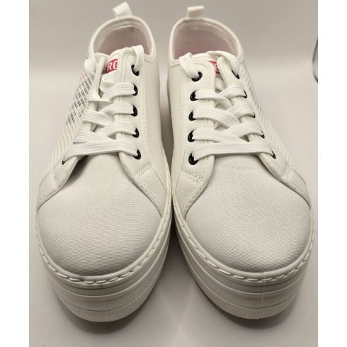 Devergo Jeans Agatha White platformos tornacipő