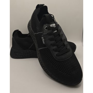 S.Oliver férfi BLACK sportcipő Ortholite talppal