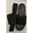 Tamaris Black bőr talpú platform papucs