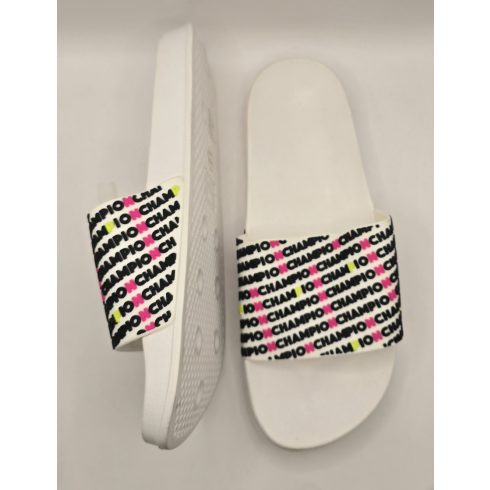 Champion All Over Print Női Papucs – Fehér/Multicolor