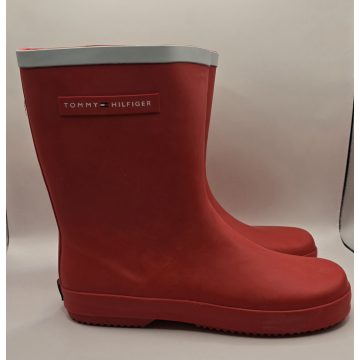 Tommy Hilfiger piros gumicsizma
