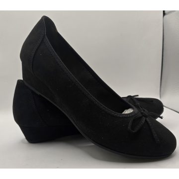 Jana Soft Line Fekete Éktalpú Cipő