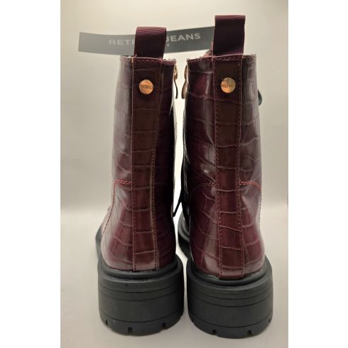 Retro Jeans XIMENA Burgundy bakancs