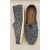 TOMS Classic Navy Slub Chambray Dots balerina