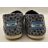 TOMS Classic Navy Slub Chambray Dots balerina