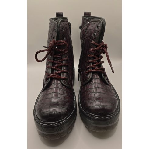 Mustang Burgundy bélelt bakancs