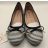 Tamaris Navy Strips balerina cipő