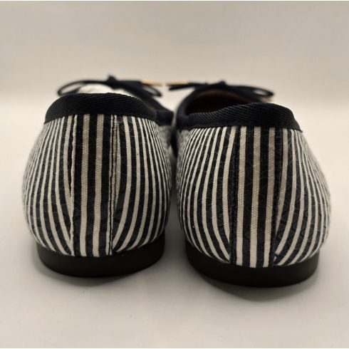 Tamaris Navy Strips balerina cipő