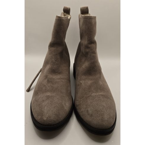 H&M Bélelt Sand Bőr Bokacsizma