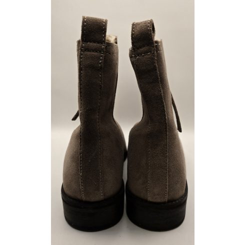 H&M Bélelt Sand Bőr Bokacsizma