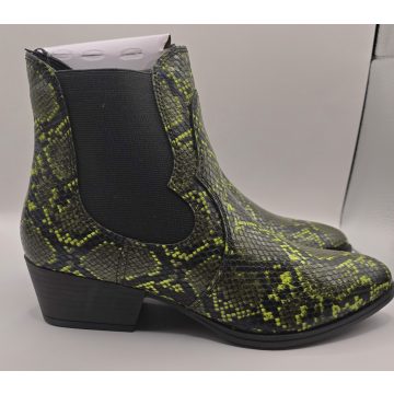 Tamaris Green Snake memórihabos bokacsizma