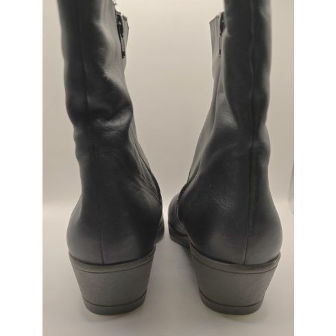 Fekete Bőr Női Csizma