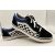 Old Skool Logo Black Blue bőr sneaker