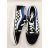 Old Skool Logo Black Blue bőr sneaker