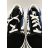 Old Skool Logo Black Blue bőr sneaker