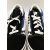Old Skool Logo Black Blue bőr sneaker
