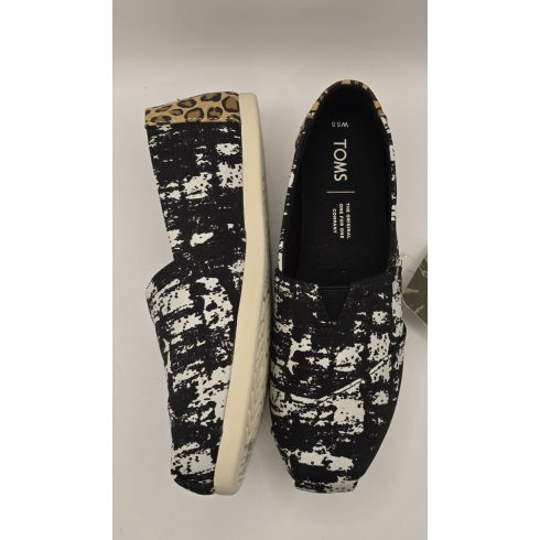 TOMS Classic Black Abstract Canvas Print balerina