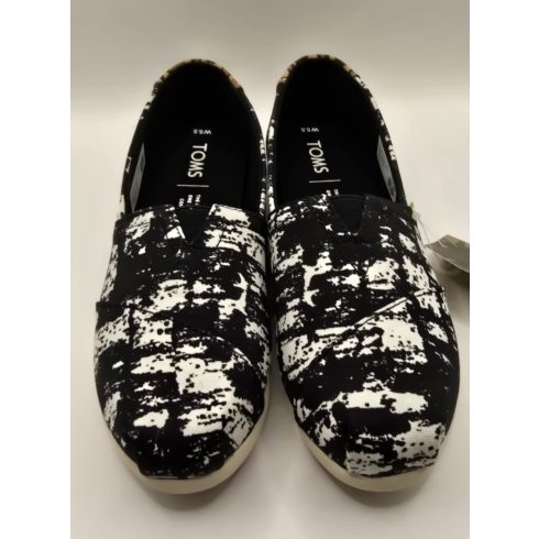 TOMS Classic Black Abstract Canvas Print balerina