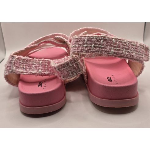 ASOS DESIGN Tweed Pántos Szandál – Rose Pink