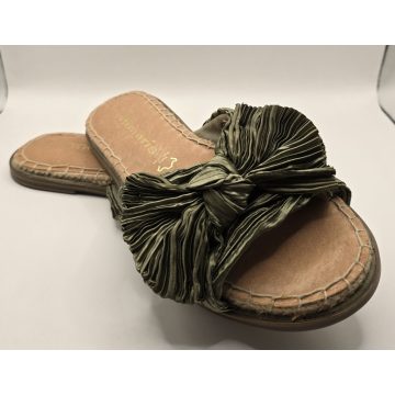 Tamaris Pistacchio elegáns bőr papucs 