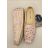TOMS Alpargata Barely Pink Foil Bee Mine Print balerina