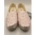 TOMS Alpargata Barely Pink Foil Bee Mine Print balerina