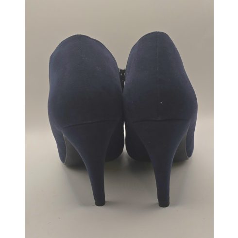 New Look Női Velúr Hatású Bokacsizma – Elegáns Sötétkék