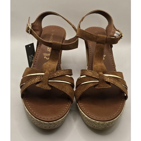 Marco Tozzi Női Telitalpú Bőr Szandál