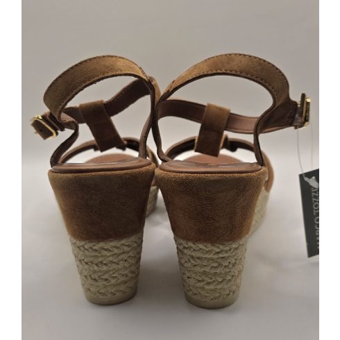 Marco Tozzi Női Telitalpú Bőr Szandál