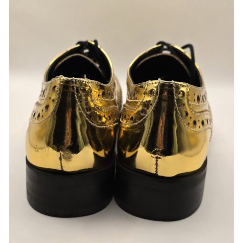 Minelli Lyssa arany metál bőr félcipő