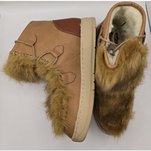 Retro Jean Misty Camel bélelt bakancs